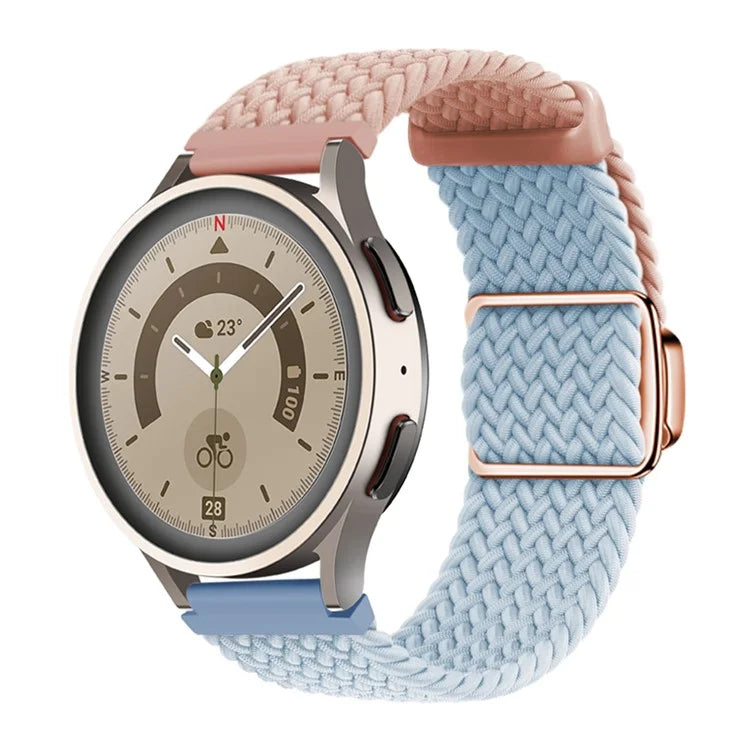 For Huawei Watch GT 3 42mm / GT 3 Pro 43mm Universal 20mm Watch Strap Magnetic Buckle Woven Wrist Band