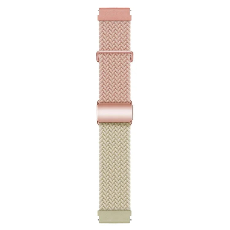 For Huawei Watch GT 3 42mm / GT 3 Pro 43mm Universal 20mm Watch Strap Magnetic Buckle Woven Wrist Band