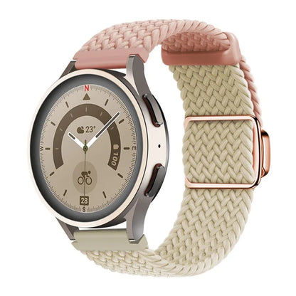 For Huawei Watch GT 3 42mm / GT 3 Pro 43mm Universal 20mm Watch Strap Magnetic Buckle Woven Wrist Band