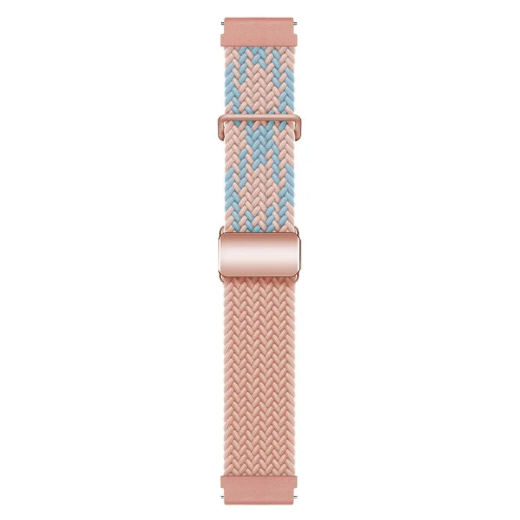 For Huawei Watch GT 3 42mm / GT 3 Pro 43mm Universal 20mm Watch Strap Magnetic Buckle Woven Wrist Band