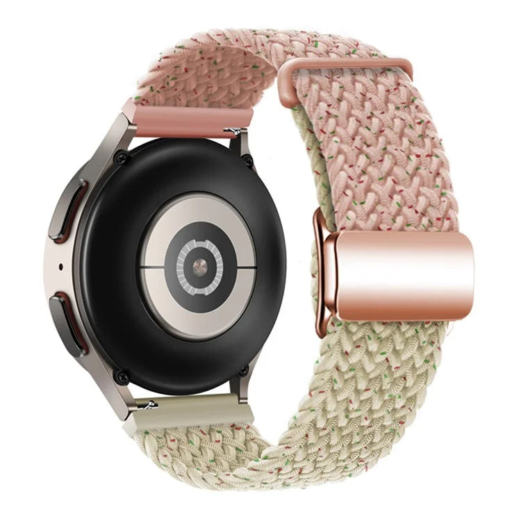 For Huawei Watch GT 3 42mm / GT 3 Pro 43mm Universal 20mm Watch Strap Magnetic Buckle Woven Wrist Band