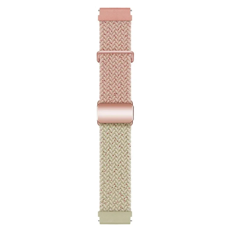 For Huawei Watch GT 3 42mm / GT 3 Pro 43mm Universal 20mm Watch Strap Magnetic Buckle Woven Wrist Band
