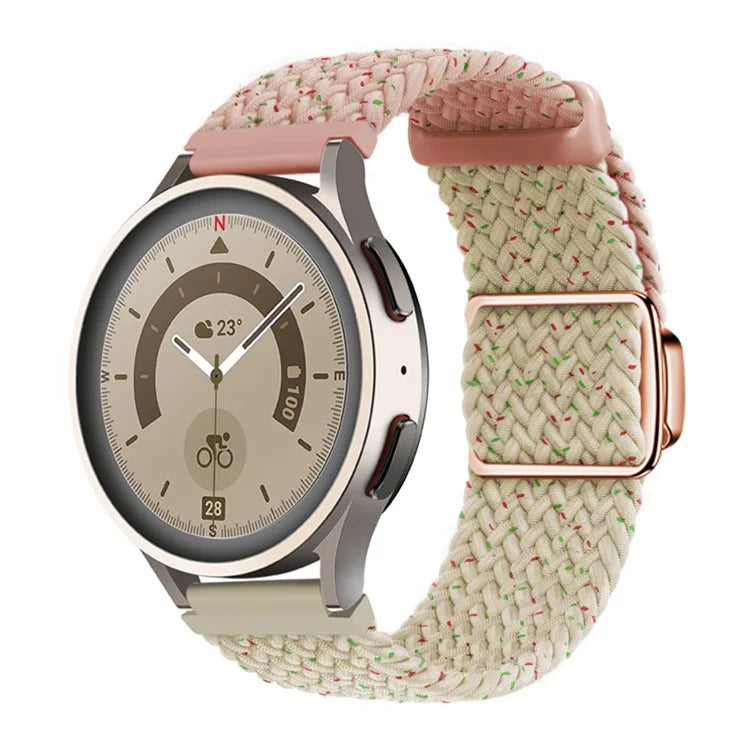For Huawei Watch GT 3 42mm / GT 3 Pro 43mm Universal 20mm Watch Strap Magnetic Buckle Woven Wrist Band