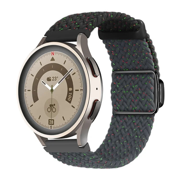 For Huawei Watch GT 3 42mm / GT 3 Pro 43mm Universal 20mm Watch Strap Magnetic Buckle Woven Wrist Band