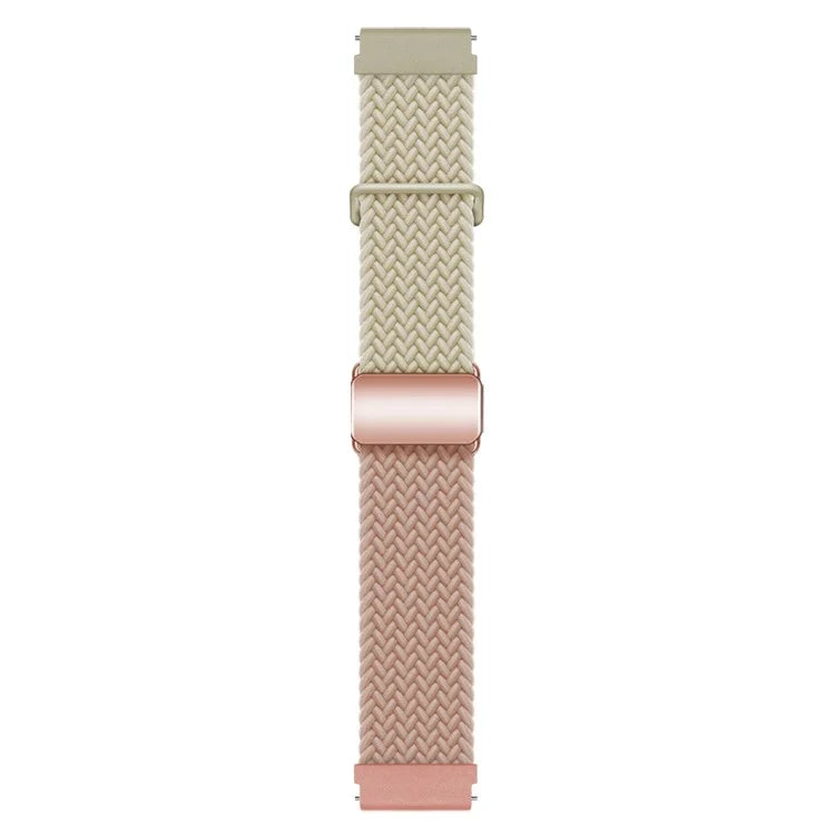 For Huawei Watch GT 3 42mm / GT 3 Pro 43mm Universal 20mm Watch Strap Magnetic Buckle Woven Wrist Band
