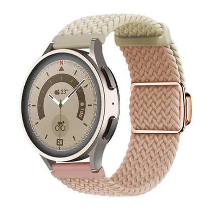 For Huawei Watch GT 3 42mm / GT 3 Pro 43mm Universal 20mm Watch Strap Magnetic Buckle Woven Wrist Band