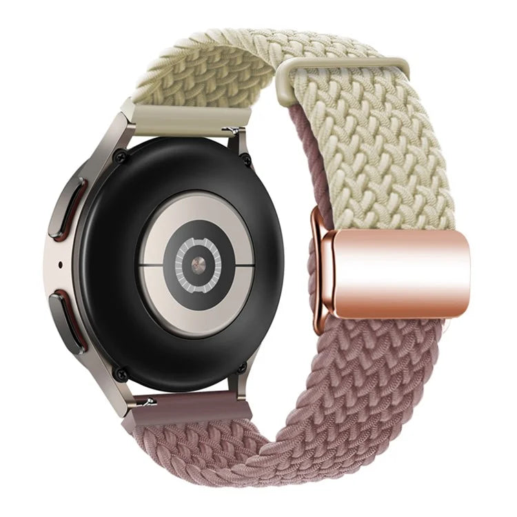 For Huawei Watch GT 3 42mm / GT 3 Pro 43mm Universal 20mm Watch Strap Magnetic Buckle Woven Wrist Band