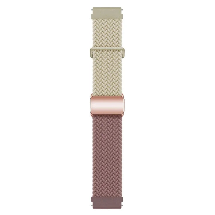 For Huawei Watch GT 3 42mm / GT 3 Pro 43mm Universal 20mm Watch Strap Magnetic Buckle Woven Wrist Band
