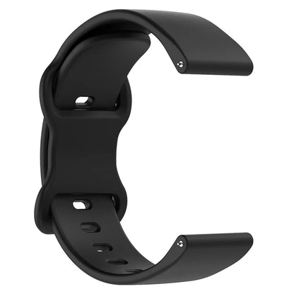 For Huawei Watch GT 3 42mm / GT 3 Pro 43mm Universal 20mm Silicone Watch Strap Butterfly Shape Buckle Band