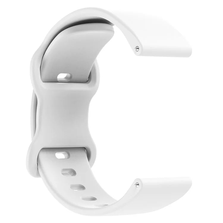 For Huawei Watch GT 3 42mm / GT 3 Pro 43mm Universal 20mm Silicone Watch Strap Butterfly Shape Buckle Band