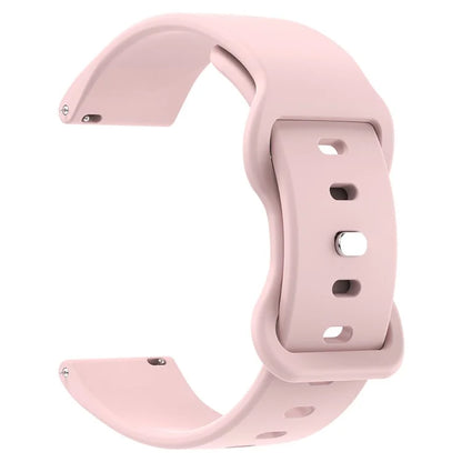 For Huawei Watch GT 3 42mm / GT 3 Pro 43mm Universal 20mm Silicone Watch Strap Butterfly Shape Buckle Band