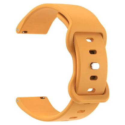 For Huawei Watch GT 3 42mm / GT 3 Pro 43mm Universal 20mm Silicone Watch Strap Butterfly Shape Buckle Band