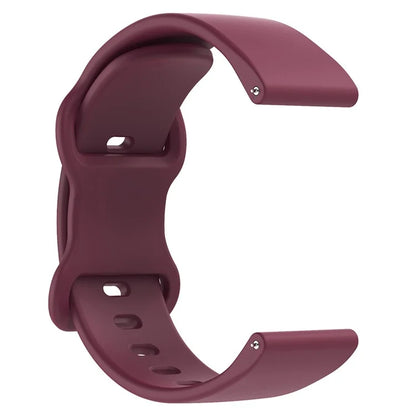 For Huawei Watch GT 3 42mm / GT 3 Pro 43mm Universal 20mm Silicone Watch Strap Butterfly Shape Buckle Band