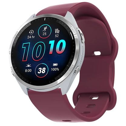 For Huawei Watch GT 3 42mm / GT 3 Pro 43mm Universal 20mm Silicone Watch Strap Butterfly Shape Buckle Band