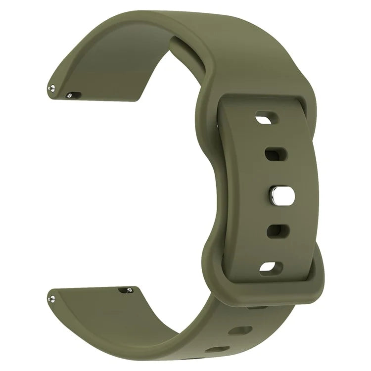 For Huawei Watch GT 3 42mm / GT 3 Pro 43mm Universal 20mm Silicone Watch Strap Butterfly Shape Buckle Band