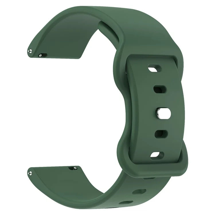 For Huawei Watch GT 3 42mm / GT 3 Pro 43mm Universal 20mm Silicone Watch Strap Butterfly Shape Buckle Band