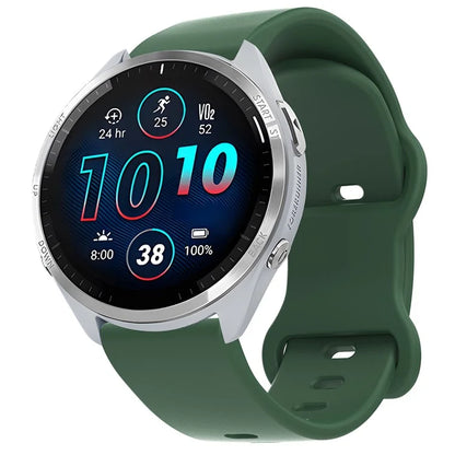 For Huawei Watch GT 3 42mm / GT 3 Pro 43mm Universal 20mm Silicone Watch Strap Butterfly Shape Buckle Band