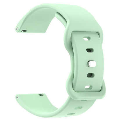 For Huawei Watch GT 3 42mm / GT 3 Pro 43mm Universal 20mm Silicone Watch Strap Butterfly Shape Buckle Band