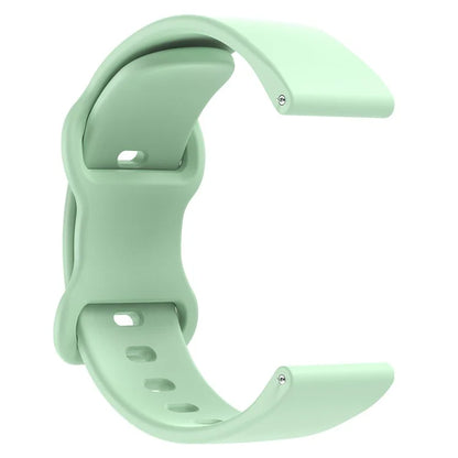 For Huawei Watch GT 3 42mm / GT 3 Pro 43mm Universal 20mm Silicone Watch Strap Butterfly Shape Buckle Band