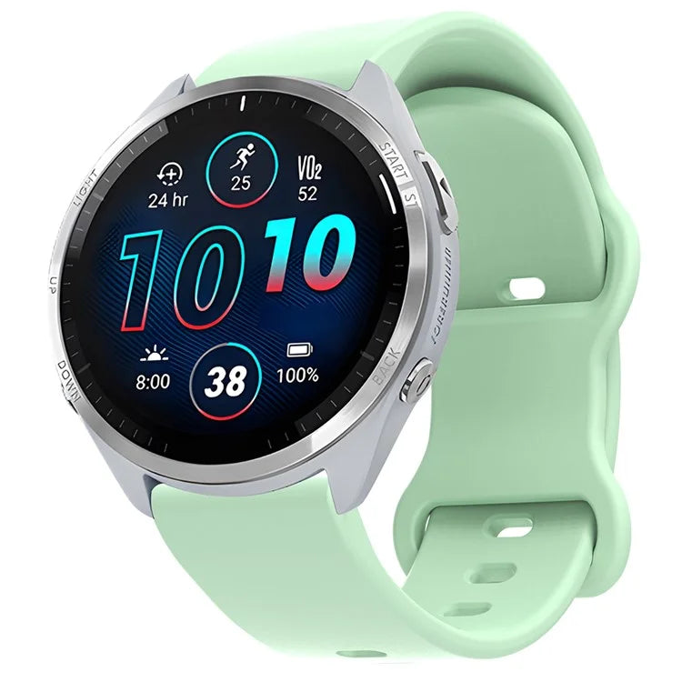 For Huawei Watch GT 3 42mm / GT 3 Pro 43mm Universal 20mm Silicone Watch Strap Butterfly Shape Buckle Band