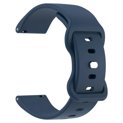 For Huawei Watch GT 3 42mm / GT 3 Pro 43mm Universal 20mm Silicone Watch Strap Butterfly Shape Buckle Band