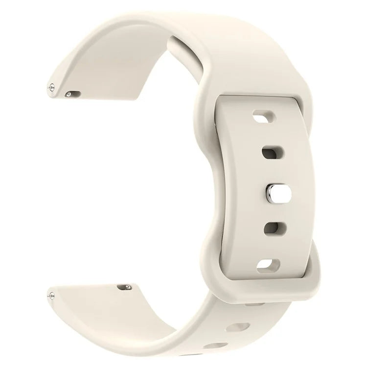 For Huawei Watch GT 3 42mm / GT 3 Pro 43mm Universal 20mm Silicone Watch Strap Butterfly Shape Buckle Band