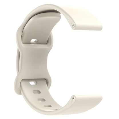 For Huawei Watch GT 3 42mm / GT 3 Pro 43mm Universal 20mm Silicone Watch Strap Butterfly Shape Buckle Band