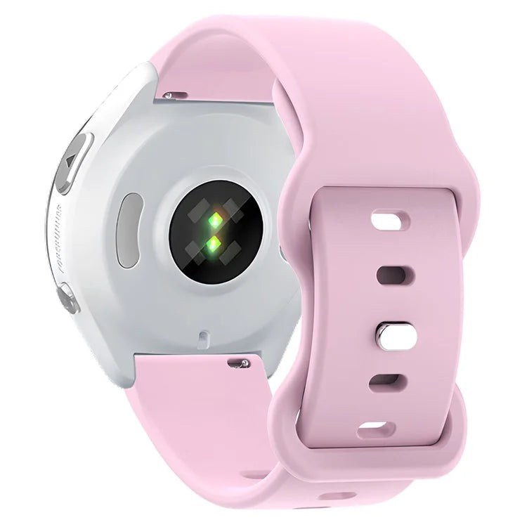 For Huawei Watch GT 3 42mm / GT 3 Pro 43mm Universal 20mm Silicone Watch Strap Butterfly Shape Buckle Band
