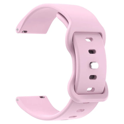 For Huawei Watch GT 3 42mm / GT 3 Pro 43mm Universal 20mm Silicone Watch Strap Butterfly Shape Buckle Band