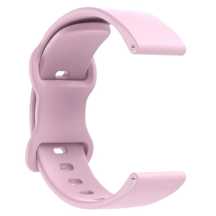 For Huawei Watch GT 3 42mm / GT 3 Pro 43mm Universal 20mm Silicone Watch Strap Butterfly Shape Buckle Band