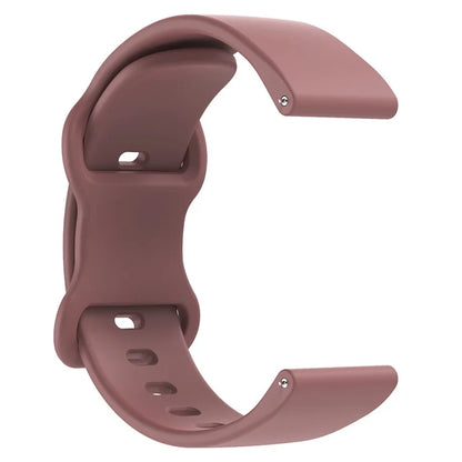 For Huawei Watch GT 3 42mm / GT 3 Pro 43mm Universal 20mm Silicone Watch Strap Butterfly Shape Buckle Band Haze