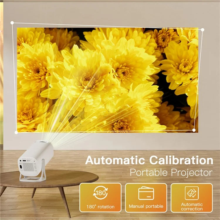 S40 1024*600P Android 11 WiFi6 Bluetooth Smart Projector Home Theater Projector Support 4K Video
