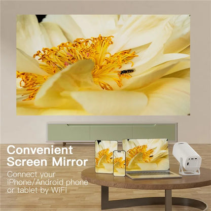 S40 1024*600P Android 11 WiFi6 Bluetooth Smart Projector Home Theater Projector Support 4K Video