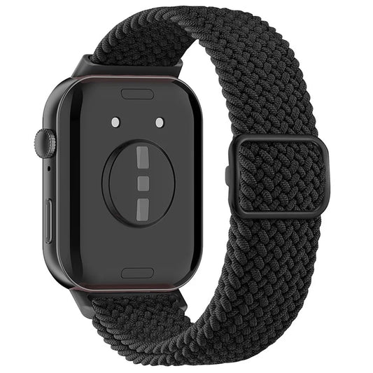 For Huawei Watch Fit 3 Adjustable Nylon Braided Watch Band Woven Style Wrist Strap