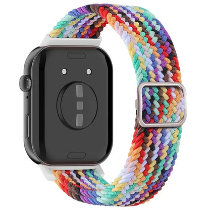 For Huawei Watch Fit 3 Adjustable Nylon Braided Watch Band Woven Style Wrist Strap