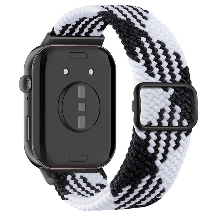 For Huawei Watch Fit 3 Adjustable Nylon Braided Watch Band Woven Style Wrist Strap