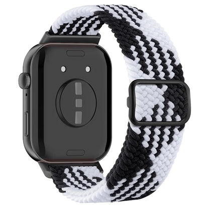 For Huawei Watch Fit 3 Adjustable Nylon Braided Watch Band Woven Style Wrist Strap