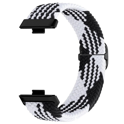 For Huawei Watch Fit 3 Adjustable Nylon Braided Watch Band Woven Style Wrist Strap