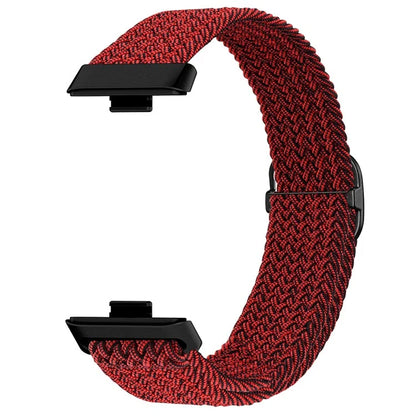 For Huawei Watch Fit 3 Adjustable Nylon Braided Watch Band Woven Style Wrist Strap