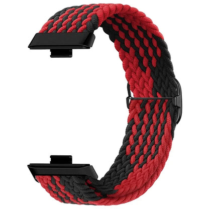For Huawei Watch Fit 3 Adjustable Nylon Braided Watch Band Woven Style Wrist Strap