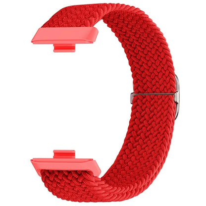 For Huawei Watch Fit 3 Adjustable Nylon Braided Watch Band Woven Style Wrist Strap