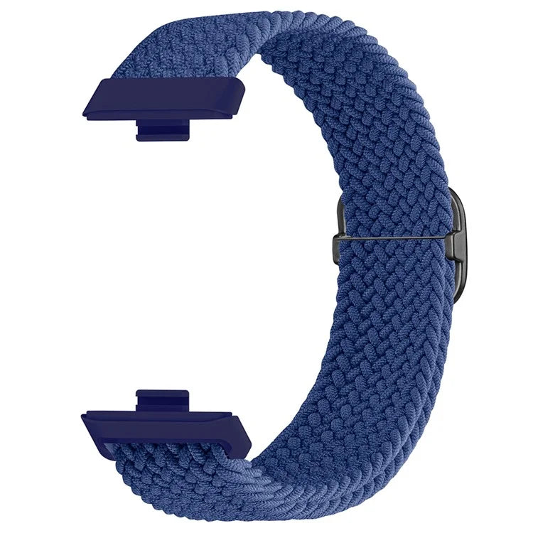 For Huawei Watch Fit 3 Adjustable Nylon Braided Watch Band Woven Style Wrist Strap