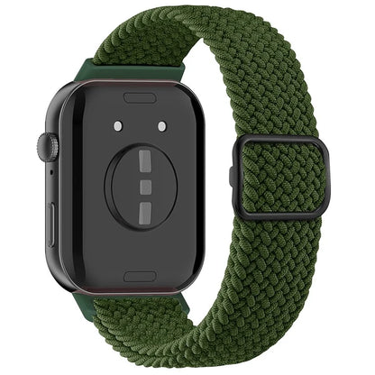 For Huawei Watch Fit 3 Adjustable Nylon Braided Watch Band Woven Style Wrist Strap