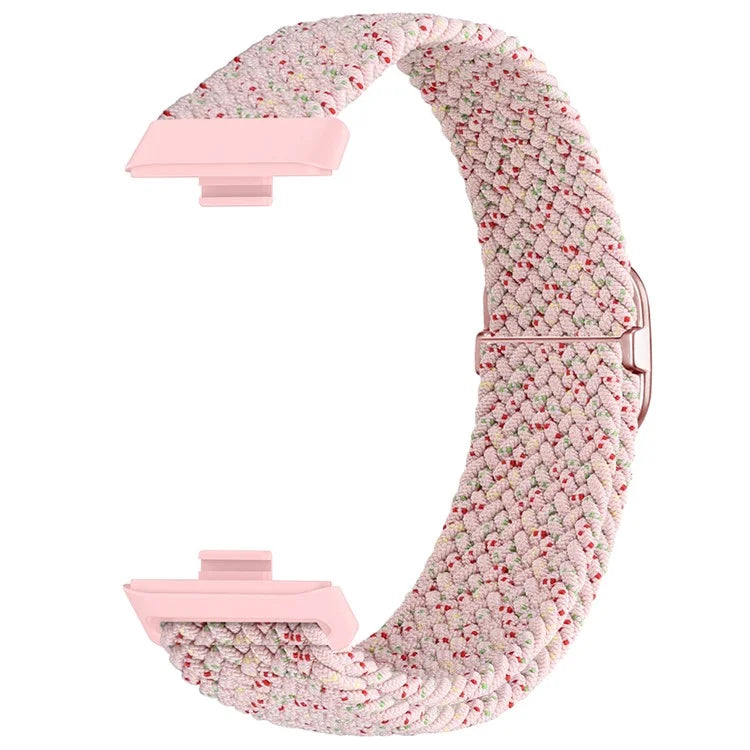For Huawei Watch Fit 3 Adjustable Nylon Braided Watch Band Woven Style Wrist Strap