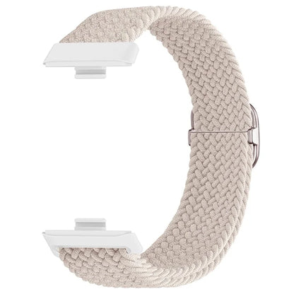 For Huawei Watch Fit 3 Adjustable Nylon Braided Watch Band Woven Style Wrist Strap