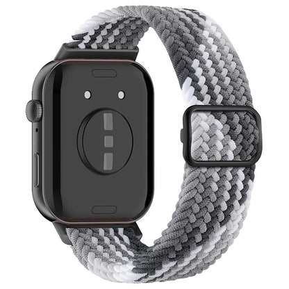 For Huawei Watch Fit 3 Adjustable Nylon Braided Watch Band Woven Style Wrist Strap