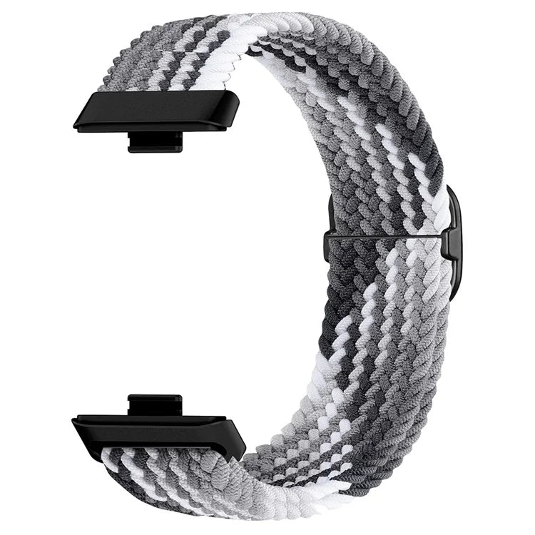 For Huawei Watch Fit 3 Adjustable Nylon Braided Watch Band Woven Style Wrist Strap