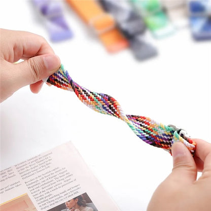 For Huawei Watch Fit 3 Adjustable Nylon Braided Watch Band Woven Style Wrist Strap