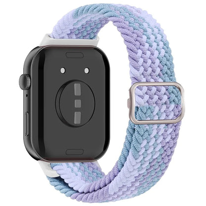 For Huawei Watch Fit 3 Adjustable Nylon Braided Watch Band Woven Style Wrist Strap