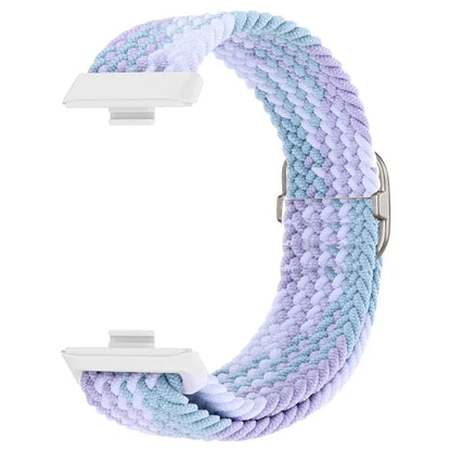 For Huawei Watch Fit 3 Adjustable Nylon Braided Watch Band Woven Style Wrist Strap